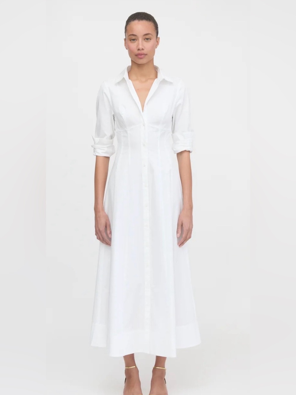 Hill House White Long-Sleeve Alandra Dress
